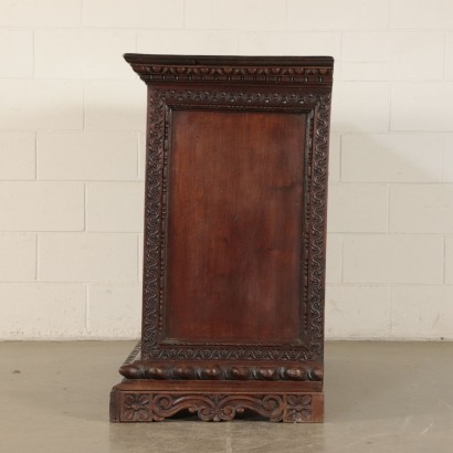 Engraved Cupboard Walnut Italy 18th Century