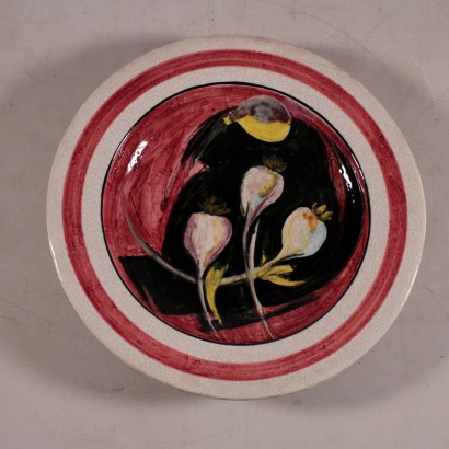 Earthenware Plates, G.Rossicone Manufacture, Milan Italy 20th Century