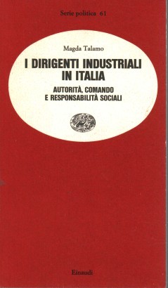 I dirigenti industriali in Italia