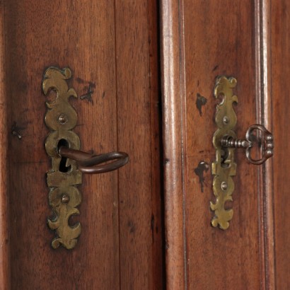 Piedmontese Wardrobe, Walnut Italy 18th Century