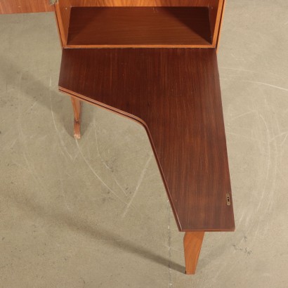 Furniture Mahogany Veneer and Teak 1950s-1960s Italian Prodution