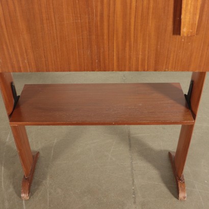 Furniture Mahogany Veneer and Teak 1950s-1960s Italian Prodution