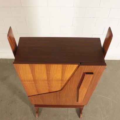 Furniture Mahogany Veneer and Teak 1950s-1960s Italian Prodution