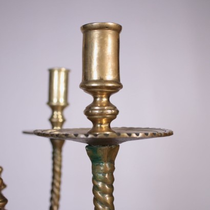 Candel-Holder with 9 Arms, Bronze, Italy 19th Century