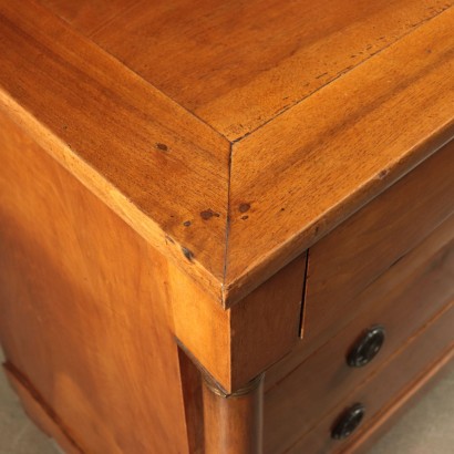 Empire Dresser, Solid Walnut Italy 19th Century