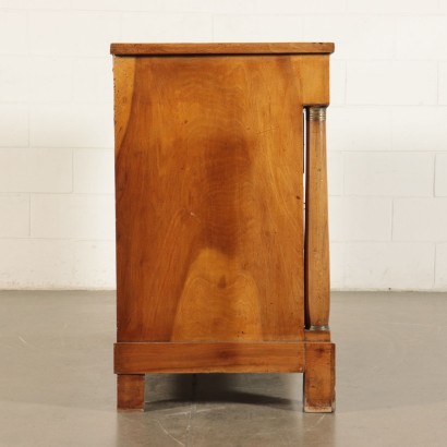Empire Dresser, Solid Walnut Italy 19th Century