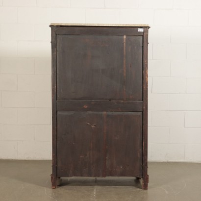 Engraved Secretaire, Walnut Italy 19th Century