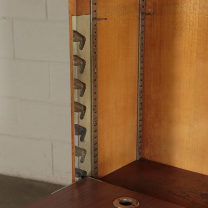 Furniture-Writing Desk, Walnut Veneer Italy 1960s Italian Prodution