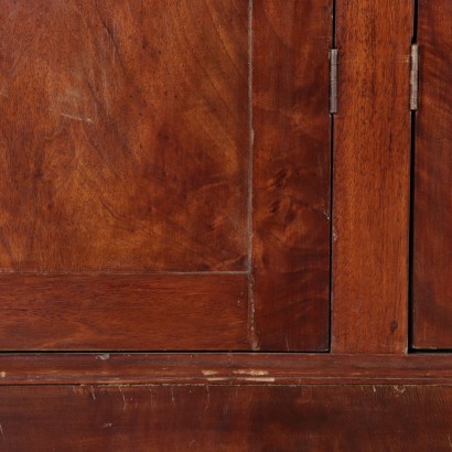 4 Door Bookcase, Walnut Italy 19th Century