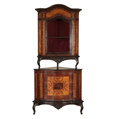 Two Bodies Corner Cabinet, Carub Italy 20th Century