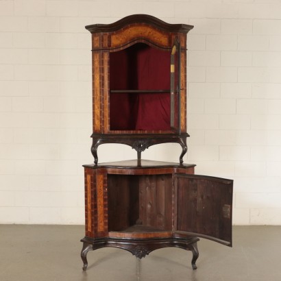 Two Bodies Corner Cabinet, Carub Italy 20th Century