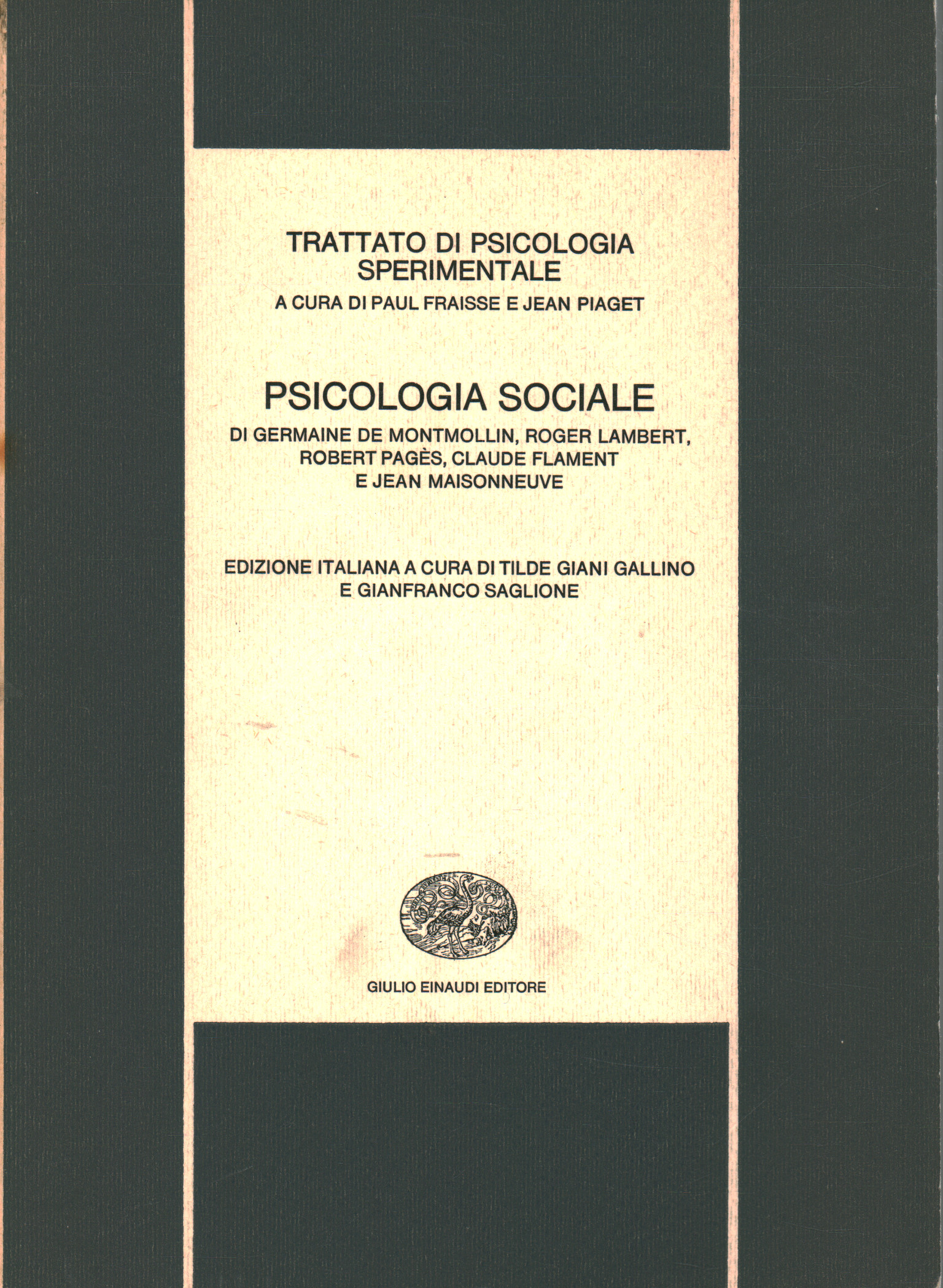 Vertrag für experimentelle psychologie - 9 Psychologie, G. De Montmollin, R. Lambert R Pagès C. Flament J. Maisonneuve