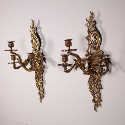 Pair of Appliques, Bronze, Italy 19th Century