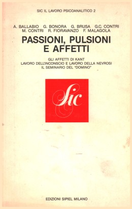 Passione, pulsioni e affetti