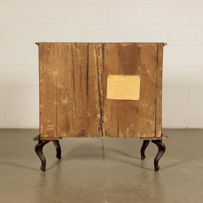 Small Dresser, Walnut Slab Italy 20th Century