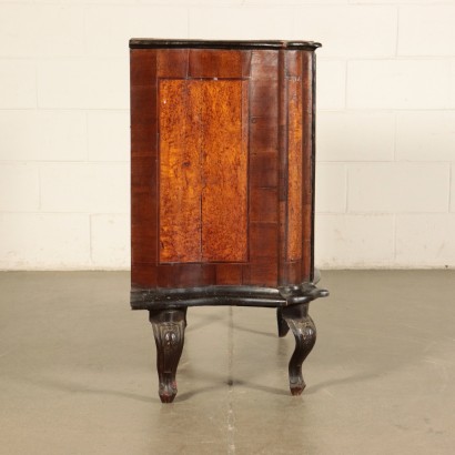 Small Dresser, Walnut Slab Italy 20th Century