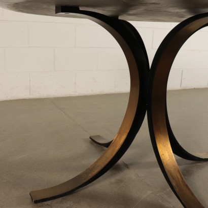 Table, Aluminum and Onyx Osvaldo Borsani, Italy 1960s-1970s