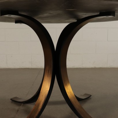 Table, Aluminum and Onyx Osvaldo Borsani, Italy 1960s-1970s