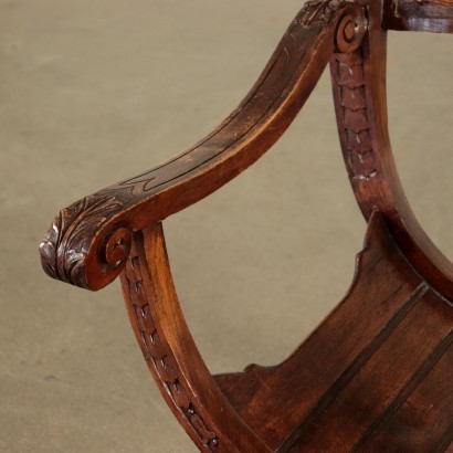 Armchair, Walnut, Italy 19th Century