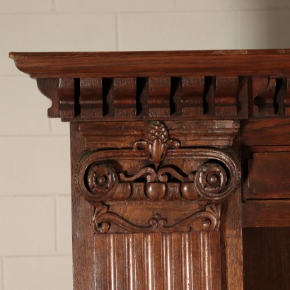 Big Bookcase, Sessile Oak, Italy 20th Century