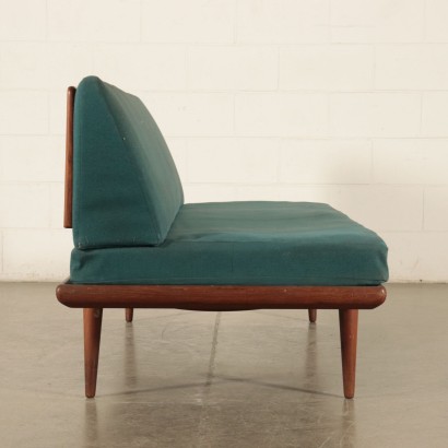 Sofa Teak, Foam and Fabric Peter Hvidt Denmark 1950s-1960s