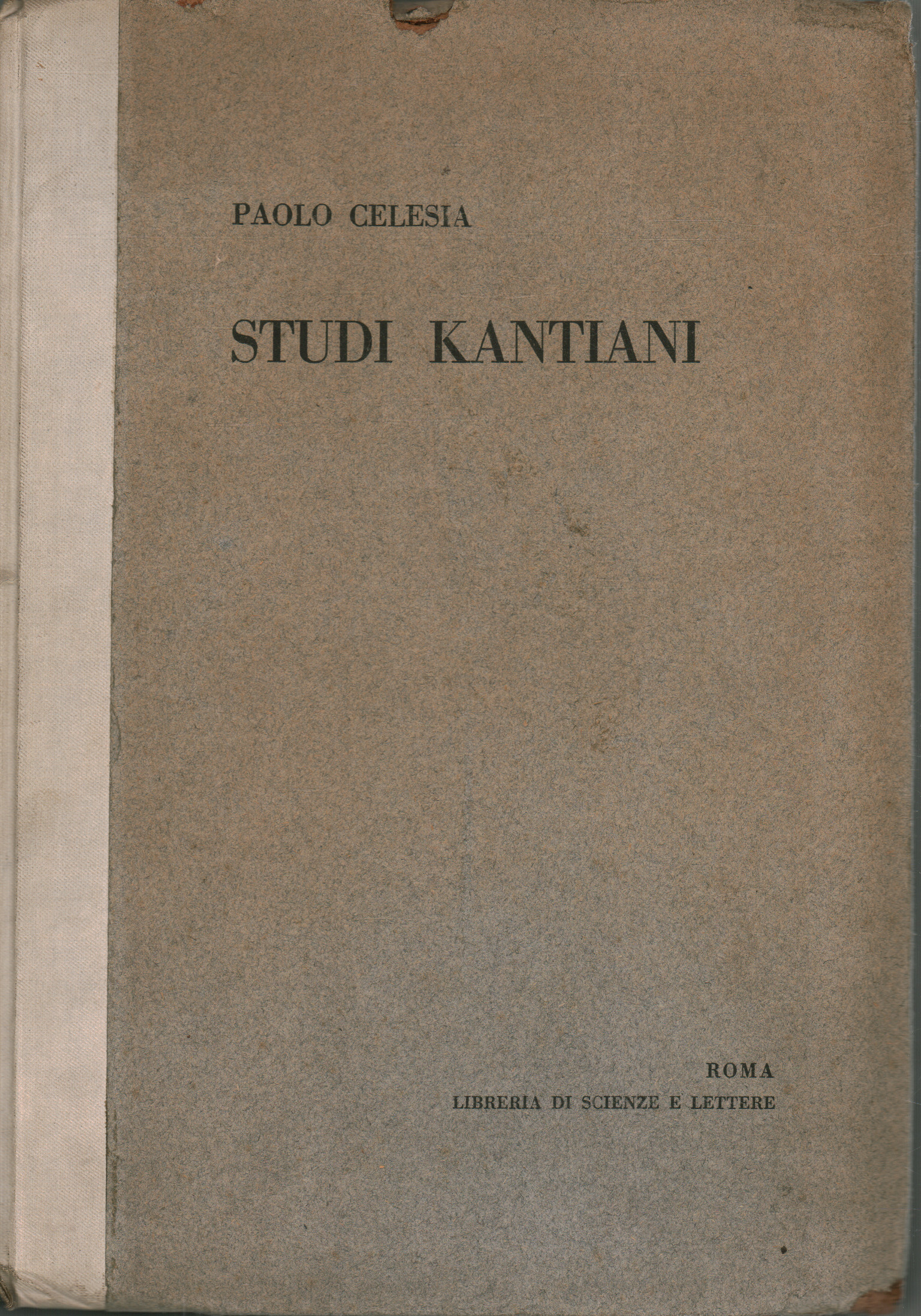 Studi Kantiani, Paolo Celesia