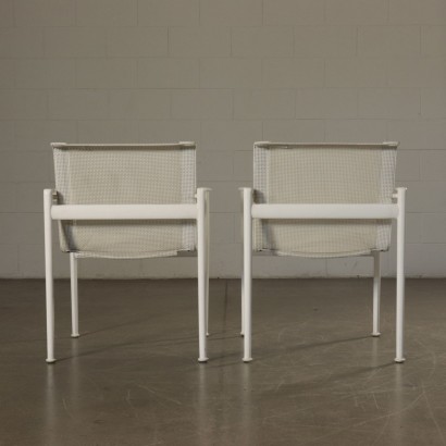 Armchairs Richard Schultz Metal, Leather and Polyester 1980s B&B