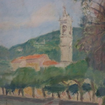 Paesaggio di Carlo Prada,Scorcio lacustre.,Carlo Prada