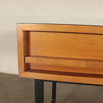 Writing Desk Tanganika Walnut Veneer Italy 1960s