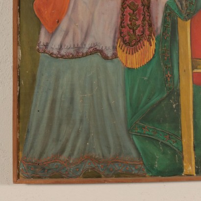 arte, arte italiana, pittura novecento italiana,Hailè Selassie benedetto dalla Madonn