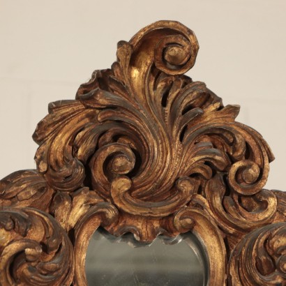 Dresser with Mirror, Walnut Burl and Marble, Italy 20th Century