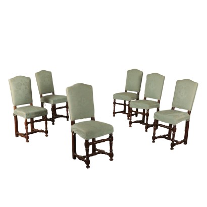 Groupe de six Chaises de Bobine