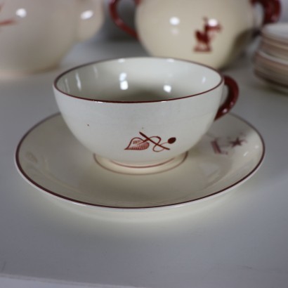 Tea Service Richard Ginori-San Cristoforo Milan 1930s