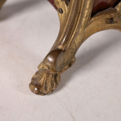 Table Clock, Metal and Bronze, Gulianetti Brothers, Italy 19th Century