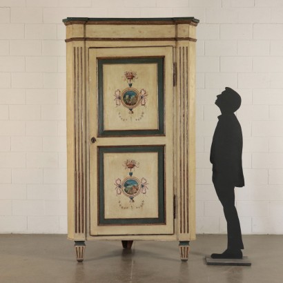 Pair of Corner Cabinets Poplar Piacenza Italy 18th Century