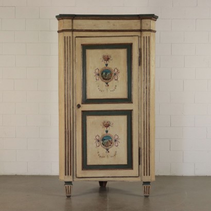 Pair of Corner Cabinets Poplar Piacenza Italy 18th Century