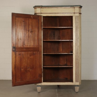 Pair of Corner Cabinets Poplar Piacenza Italy 18th Century