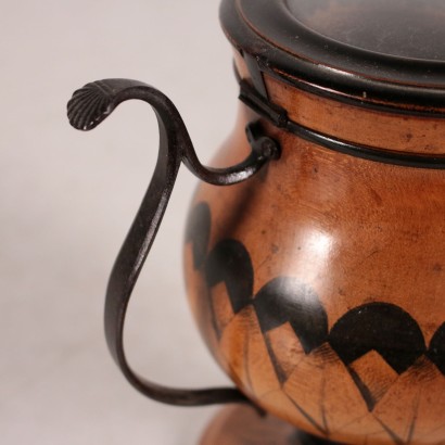 Storage Vase, Marple and Wrought Iron, Italy 19th Century