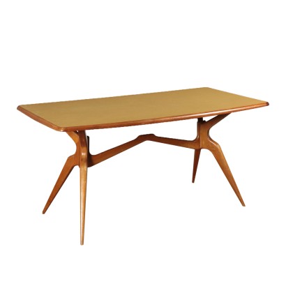 Table Bois de Hêtre Formica Italie Années 50-60