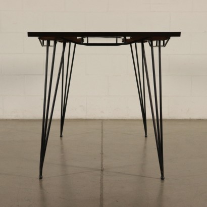 Table, Wood Formica and Metal, Italy 1960s Italian Prodution