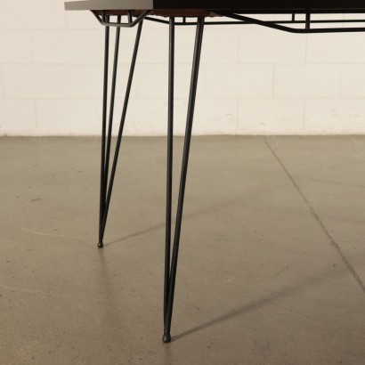 Table, Wood Formica and Metal, Italy 1960s Italian Prodution