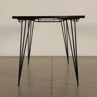 Table, Wood Formica and Metal, Italy 1960s Italian Prodution