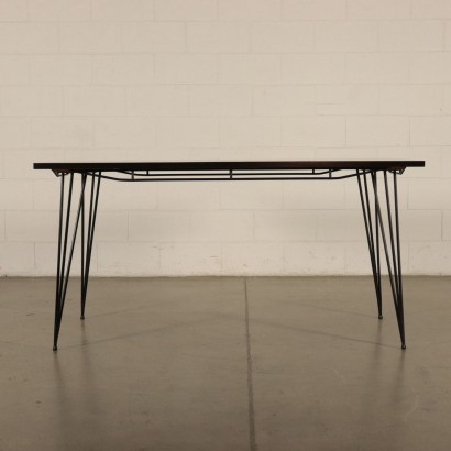 Table, Wood Formica and Metal, Italy 1960s Italian Prodution