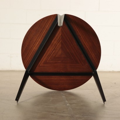 Small Table, Plywood Metaly, Italy 1950s-1960s Osvaldo Borsani, Tecno