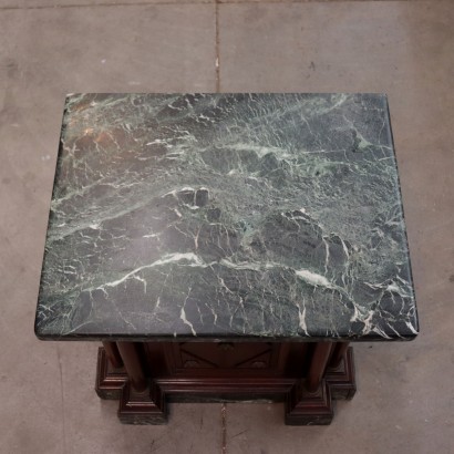 Shop Counter, Mahogany Marble and Bronze, Italy 19th Century