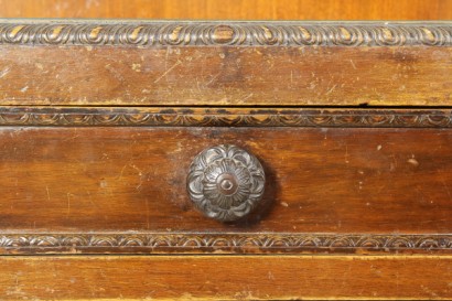 Bottega del 900, complete furnishings, room 900, neo-renaissance room, room destination Italy, Walnut room, bedroom, double bed, closet, Dresser, pair of nightstands, bed, bedside tables, bedroom of 900, room 900