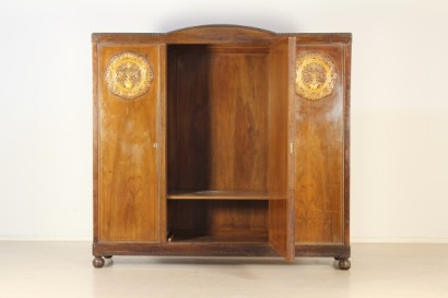 Bottega del 900, complete furnishings, room 900, neo-renaissance room, room destination Italy, Walnut room, bedroom, double bed, closet, Dresser, pair of nightstands, bed, bedside tables, bedroom of 900, room 900