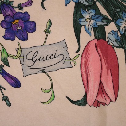 Foulard Vintage Gucci In Seta