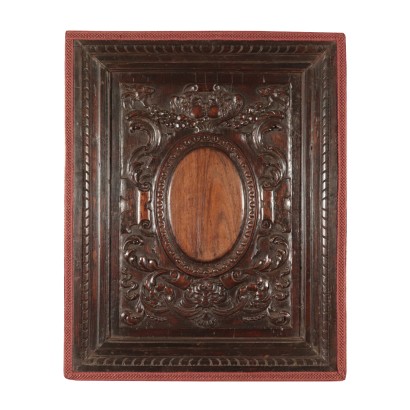 Baroque Wood Panel, Walnut, Italy 17th Century