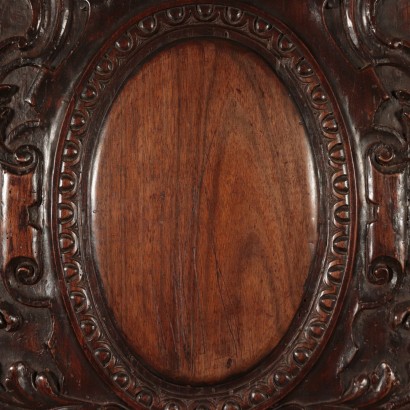 Baroque Wood Panel, Walnut, Italy 17th Century